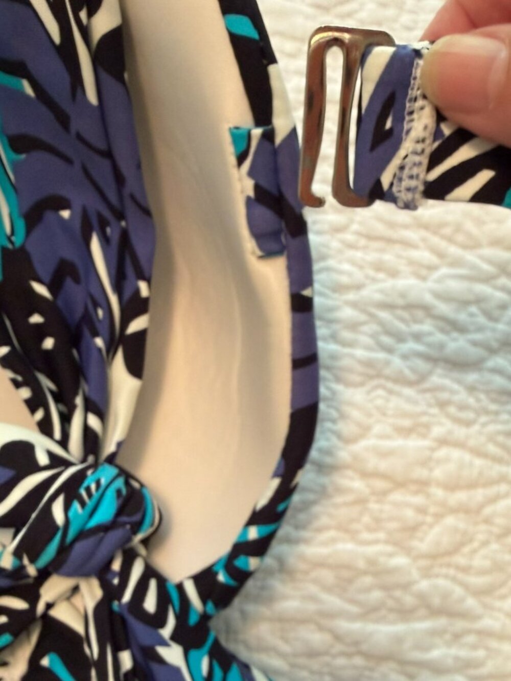 White House Black Market Tropical Print Bikini Set – Size M /Convertible Bandeau - Picture 12 of 13